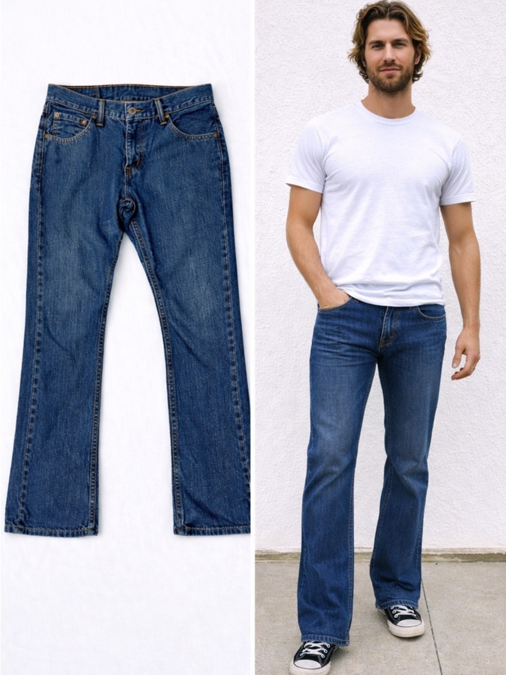 Levi’s 527 Bootcut Jeans Medium Wash Size 29x30 Low Rise Y2K Western Denim